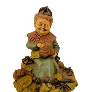 Tom Clark Gnome Figurine vtg sculpture elf SIGNED Cairn Candy Gemini Chocolate