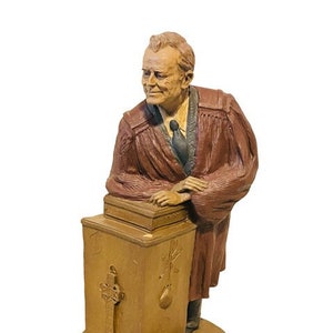 Tom Clark Figurine vtg sculpture SIGNED Cairn coin Parson Patterson Preacher #22
