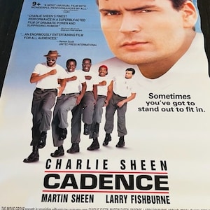 Movie Theater Cinema Poster Lobby Card 1991 Cadence Charlie Sheen Fishburne vtg