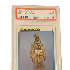 Star Trek Trading Card 1979 Paramount Topps Enterprise original series vtg memorabilia graded PSA 9 MINT Alien Insectoid insect