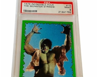 The Incredible Hulk Lou Ferrigno Trading Card 1979 Topps Marvel
