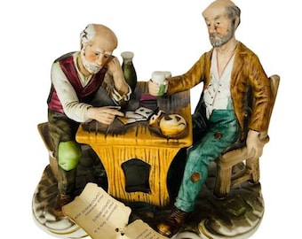 カポディモンテ 置物 彫刻 サイン入り グリッチ ナポリ ポーカー