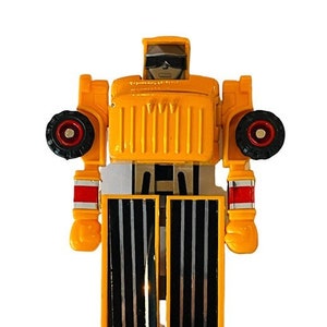 Gobots Transformer Dynabot Yellow Dump Truck MC Vtg Robot figure toy car PARTS BMC2