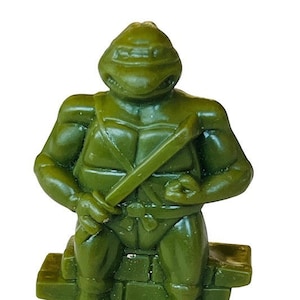 Teenage Mutant Ninja Turtle vtg figura playmate tmnt Leonardo miniatura de plástico
