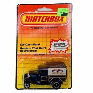 DIECAST VINTAGE CAR toy original collectible factory sealed moc truck vtg die cast Matchbox 38 Model A Truck speed shop blue BM1