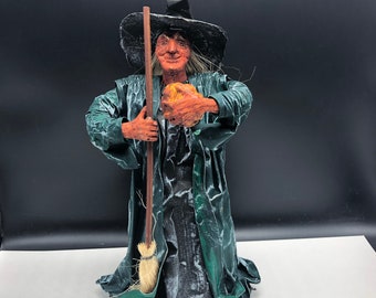 Winnie Salem Halloween owl witch Doll fall Hat Broom Paper Patten