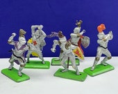 BRITAINS TOY SOLDIERS Deetail 1971 England uk metal plastic miniature vintage vtg mcm crusades crusader medieval knight mixed lot no swords
