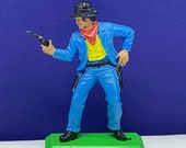 BRITAINS TOY SOLDIERS Deetail 1971 England uk metal plastic miniature vintage vtg mcm civil war cowboy western pistol outlaw gunslinger