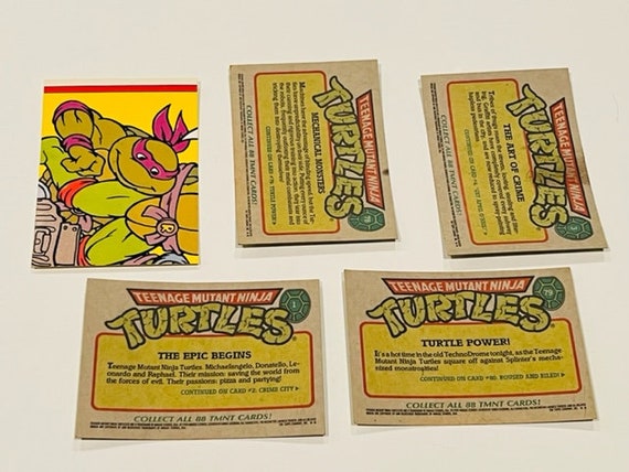 Teenage Mutant Ninja Turtles Trading Cards Lot Sticker Mirage