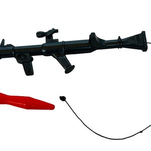 1980s piezas accesorios Star Wars Gi Joe Transformers RPG figura Cobra Bazooka cuerda