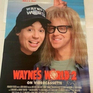 Movie Theater Cinema Poster Lobby Card vtg 1993 Waynes World 2 Mike Myers Carvey