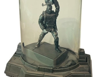 Star Wars Action-Figur Spielzeug Boba Fett Titan Die-Cast Hasbro Vitrine Vtg