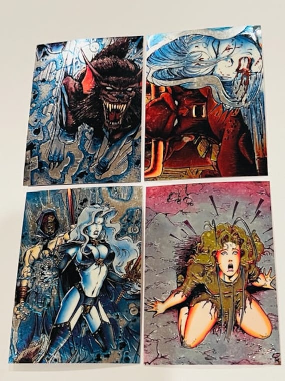 Lady Death Comic Trading Cards Lot Chromium Chaos Cryptic Chrome