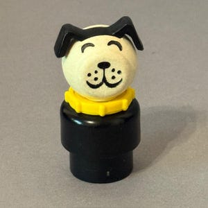 Vintage Fisher Price Little People Antique 1960s Figure Toy Puppy Dog Snoopy Pup