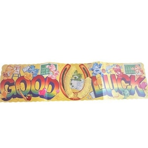 Care Bears Decorations Elementqry School Banner Honeycomb Tissue 1987 Eureka vtg BC2