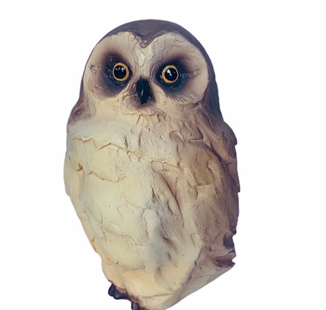 FIGURINE CHOUETTE MEXICAINE hibou de collection en bois artisanal