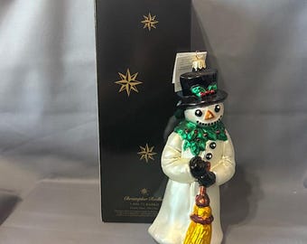 クリストファー ラドコ クリスマス オーナメント ガラス タグ