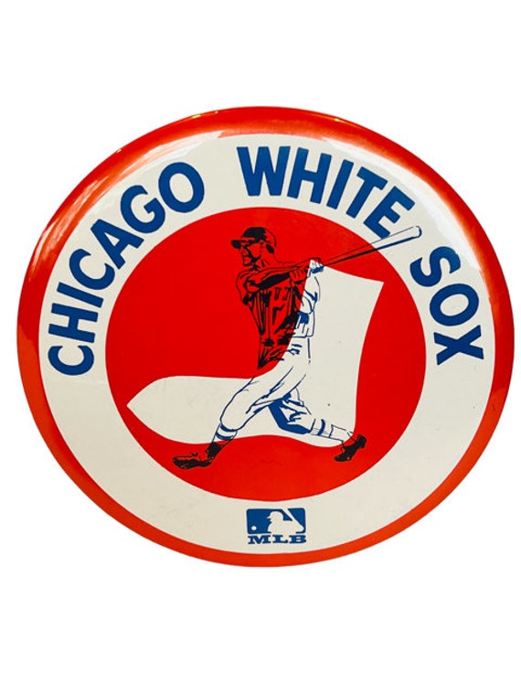 Chicago White Sox Sports pin button vtg MLB Baseba