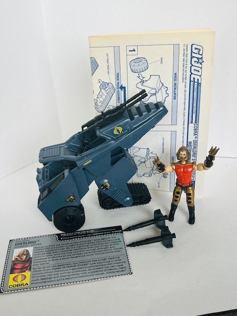 Dictator Overlord 1989 Gi Joe Cobra Hasbro ARAH Figure Vehicle
