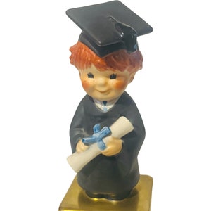 Goebel Hummel Figurine vtg W Germany MI Redheads byi 69 Graduate Diploma Charloi