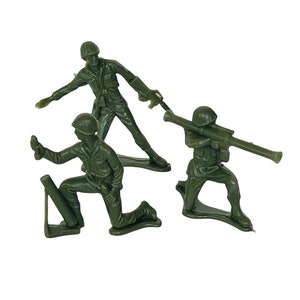 Juguete de plástico Soldados Milicia Militar hombres del ejército vtg marx  mpc azul Guerra Civil lote 1 -  México