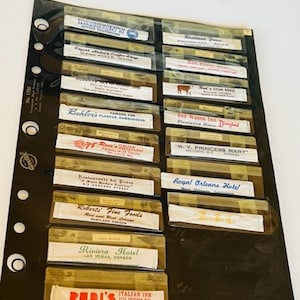 Toothpicks mixed lot collection vintage advertising ephemera restaurant diner coffee shop 1950s motel hotel California CA Disneyland Rudi&#39;s
