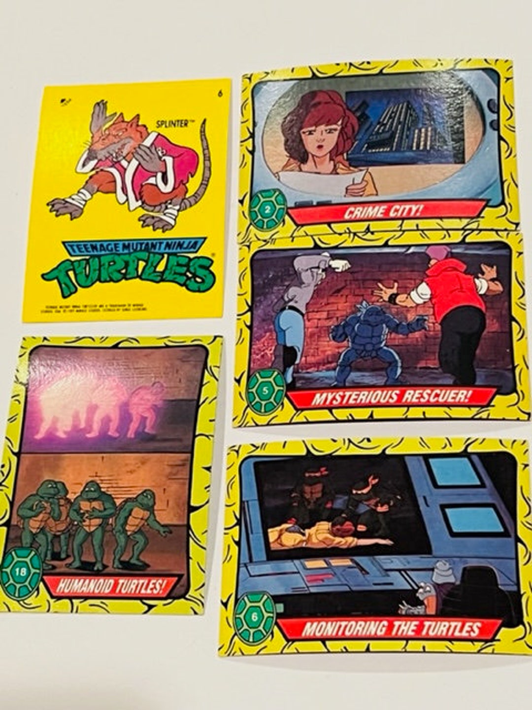 Teenage Mutant Ninja Turtles Trading Cards Lot Sticker Mirage