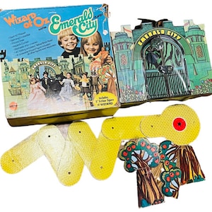 Emerald City Playset Mego Wizard Oz Vtg Action figure doll 1972 set box road vtg