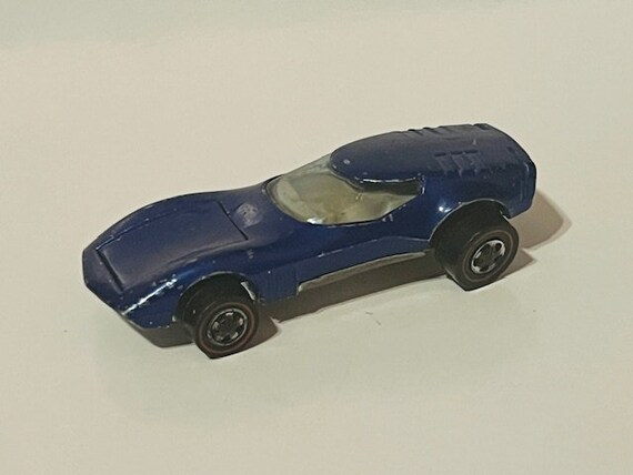 Hot Wheels Red Line Car Redline Mattel 1968 Torero Metallic BLUE