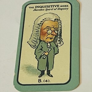 Carreras Tobacco 1927 Trading Card Sigarettenneusspel Nieuwsgierige rechter Advocaat