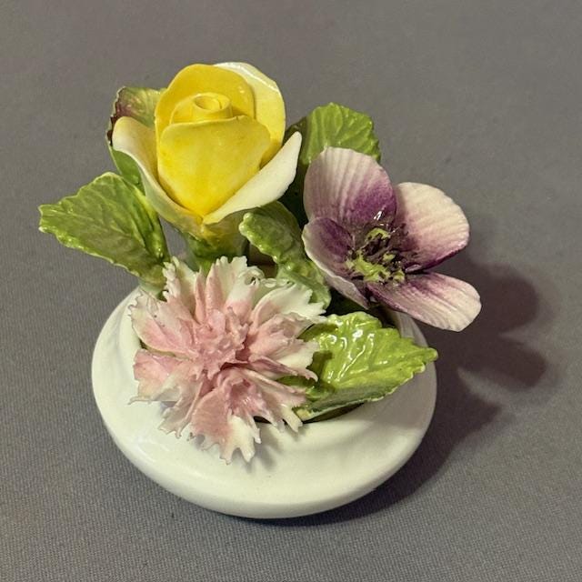 Coalport Flower Basket - Etsy