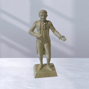 Thomas Jefferson Marx President America Toy Figure Gift 1960s vtg Political 3rd