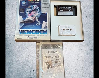 Conjunto completo de teléfono Commodore Vicmodem VIC-20 de 1982