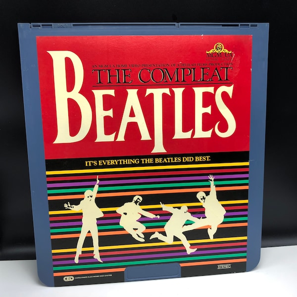 1982 VINTAGE SELECTAVISION VIDEODISC movie film video disc electronic media ced rca Compleat complete Beatles everything best ringo starr