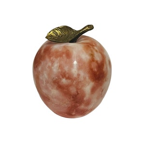 Artificial Fruit Vegetable Kitchen decor figurine vtg fake Apple paperweight