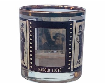 ROARING TWENTIES 20s whiskey whisky cocktail glass cup mug serving barware gold rim hollywood ramon novarro mary pickford harold lloyd