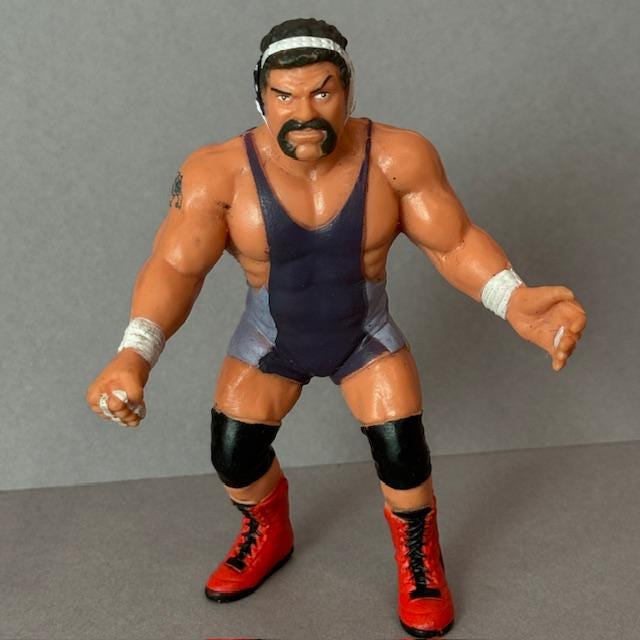 Vintage WCW Galoob Rick Steiner NWA Wrestling Toy WWF 1990 Wwe