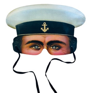Victorian Eye Mask Costume Victoria Albert Museum England H&P navy sailor usn us BC2