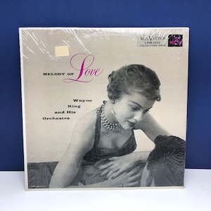Vinyl record lp vintage music 33 rpm 12 inch 12&quot; vtg original case sleeve Wayne King orchestra melody of love rca victor