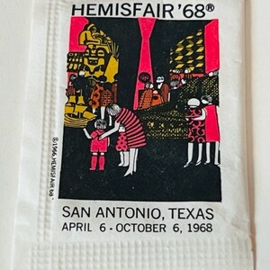 Imperial Sugar Land Packet LOT San Antonio Texas Hemisfair 1968 Fair ephemera TX