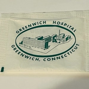 Domino Deluxe sugar packet sign paper ephemera advertising memorabilia 1960 hotel motel diner restaurant Greenwich Hospital Connecticut CT