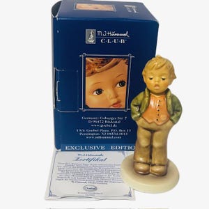 Goebel Hummel Figurine Germany Box nib coa vtg #848 Steadfast Soprano Tenor Club
