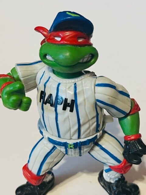 Teenage Mutant Ninja Turtle Vtg Figure Playmates Tmnt 1991 Baseball ...