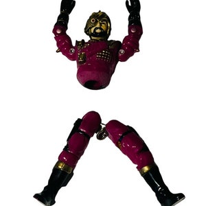Gi Joe Cobra action figure toy vtg Hasbro 1989 Voltar iron grenadiers gold PARTS