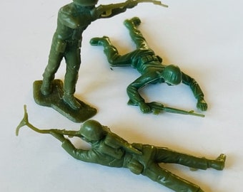 Army Men Toy Soldiers Plastic Military Mixed LOT Figures Vtg Louis