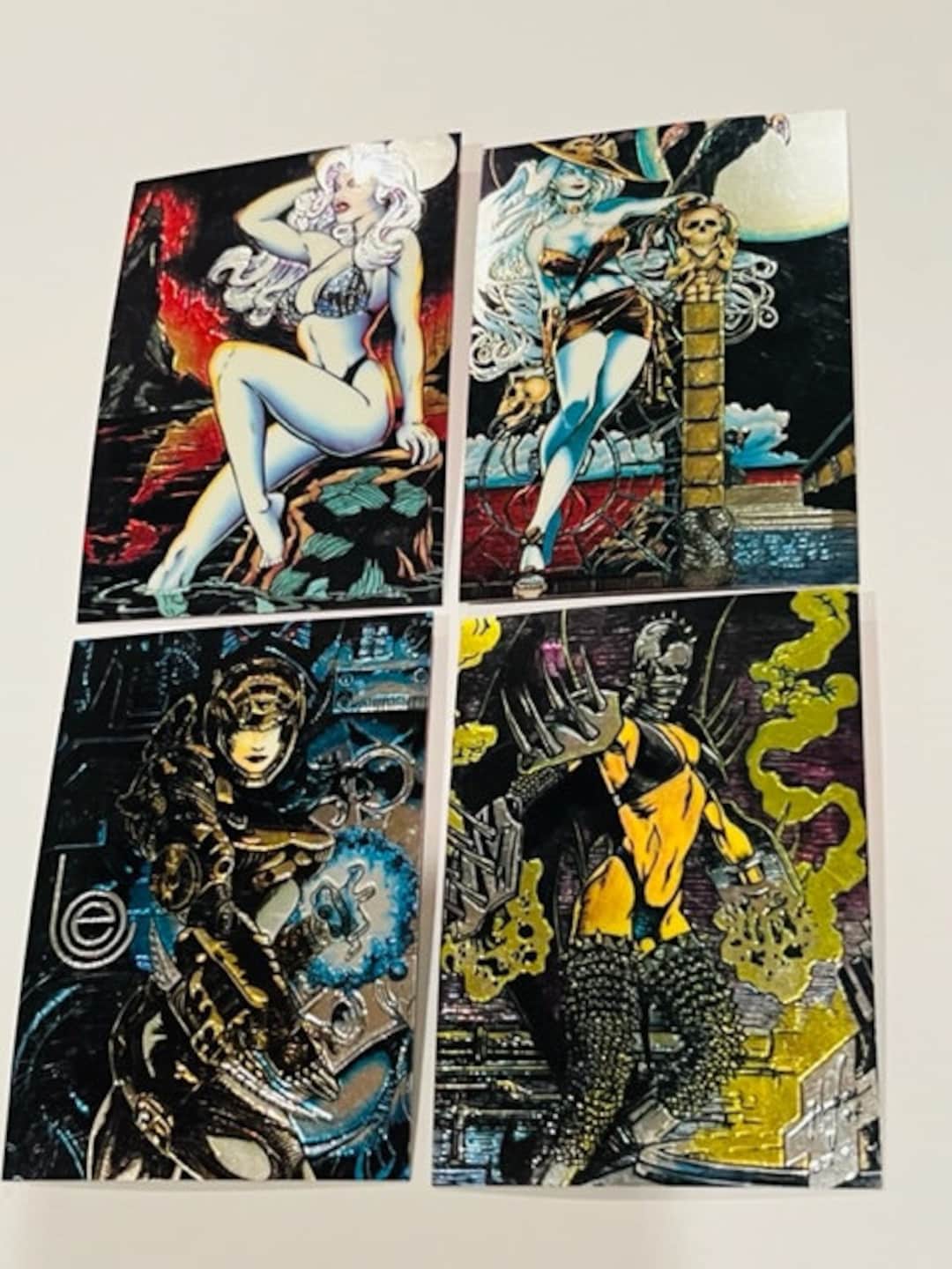 Lady Death Comic Trading Cards Lot Chromium Chaos Cryptic Chrome