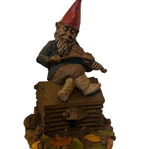 Tom Clark Gnome dwarf elf Figurine sculpture SIGNED Cairn Fiddler on roof 1988