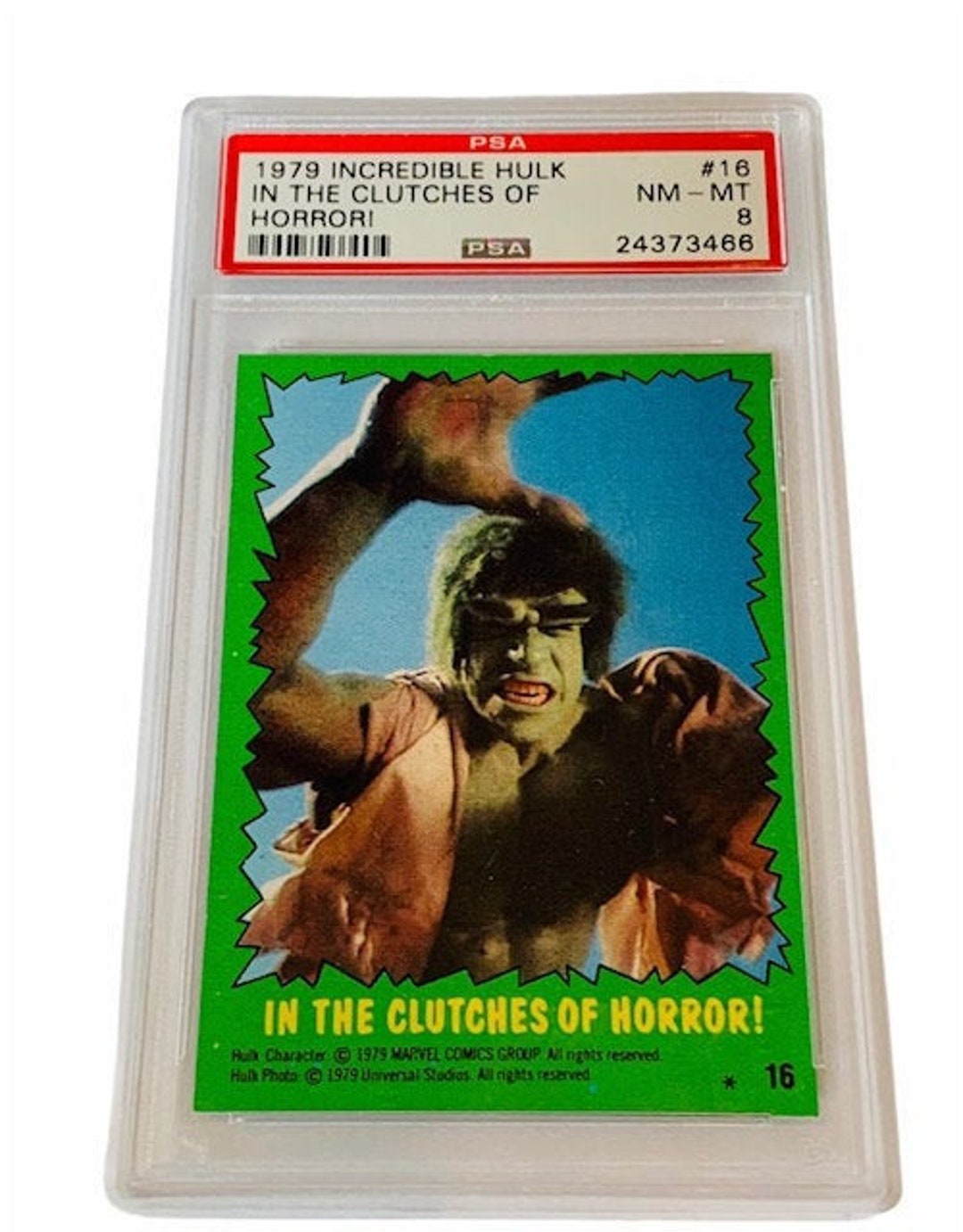 The Incredible Hulk Lou Ferrigno Trading Card 1979 Topps Marvel