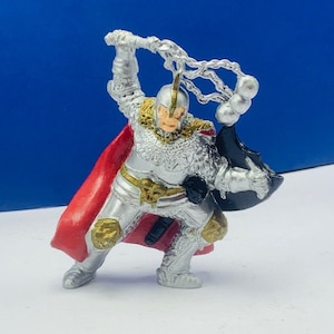 ADVANCED DUNGEONS DRAGONS 1982 Ljn Vintage Action Figur Spielzeug Tsr vtg Männer an den Armen Ritter Schwert Kugel Kette mace