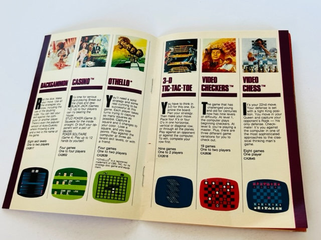 Atari Video Game Manual Guide Catalog Program Instructions Cartridge ...